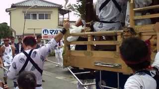 20130915 2015　やわたんまち　新塩場通りを行く神明町の山車