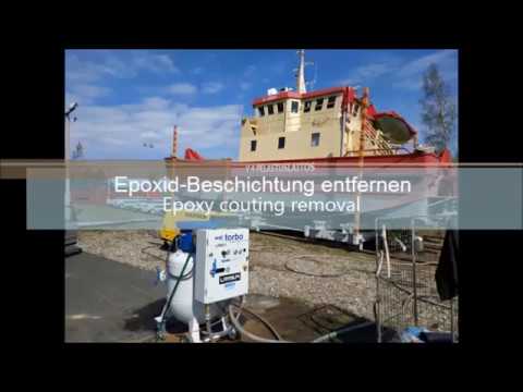 Epoxid-Beschichtung entfernen | Epoxy coating removal | torbo Wet ...