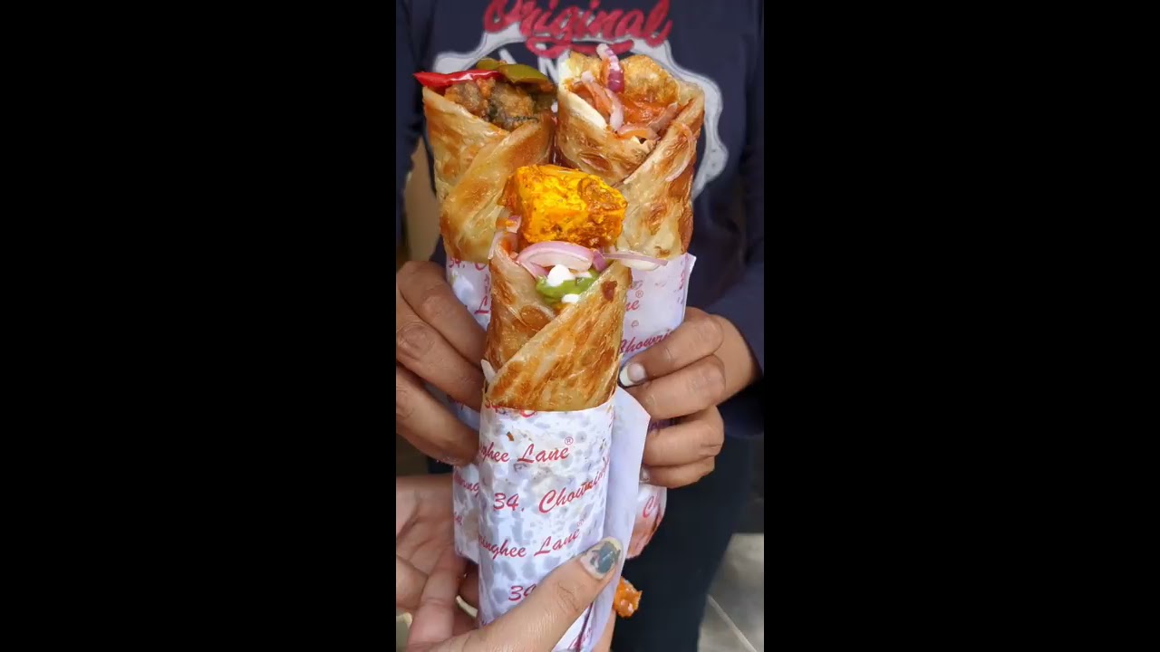 Tawa Paneer Roll in Making  Delhi Street Food  