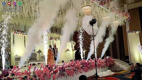 Bride Groom Varmala | Sparkular Machine | Co2 Jet | Mahila Sangeet | Wedding | @sourabh effect