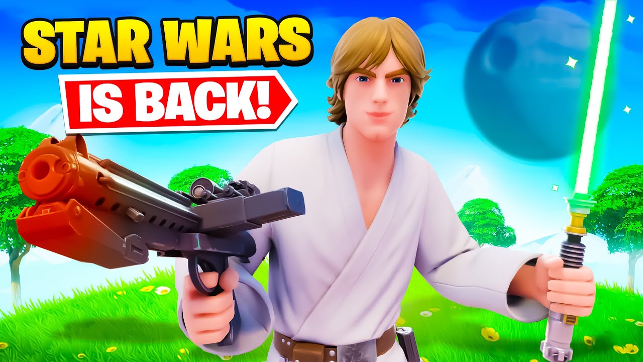 My FIRST WIN in the *NEW* Fortnite Star Wars Update!