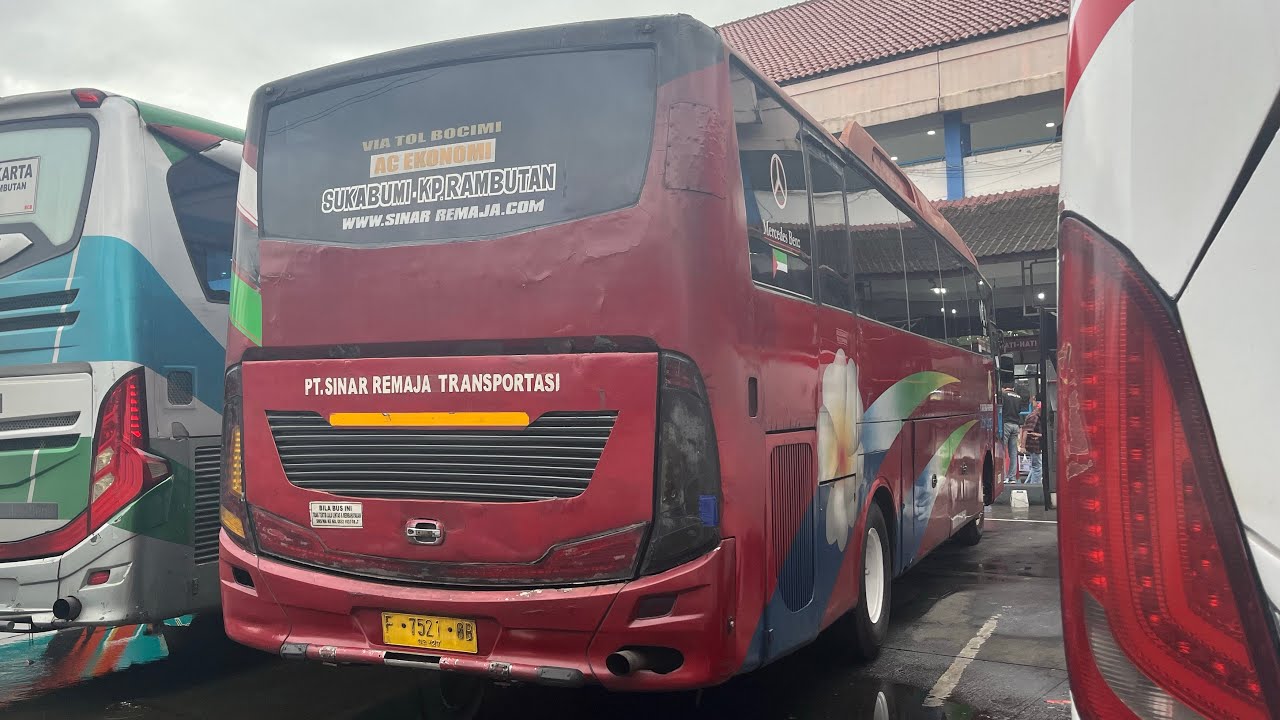 Naik bus klasik Kampung Rambutan - Sukabumi | trip bus sinar remaja |