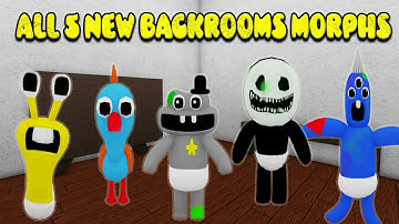 UPDATE - How To Get ALL 5 NEW MORPHS in Backrooms Morphs - ROBLOX