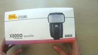 Unboxing the Pixel X800N " Standard " Speedlite for Nikon