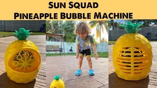 Sun Squad Pineapple Bubble Machine Review 2021 Target • Outdoor Toy • Toddler • Baby • Mom’s Review screenshot 1