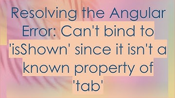 Resolving the Angular Error: Can