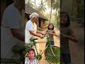 Grandma crafted his cycke from Bamboo streak and Palm leaves | mini woods toys | wooden crafting #ai