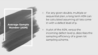Acceptance Sampling - Terms and Definitions
