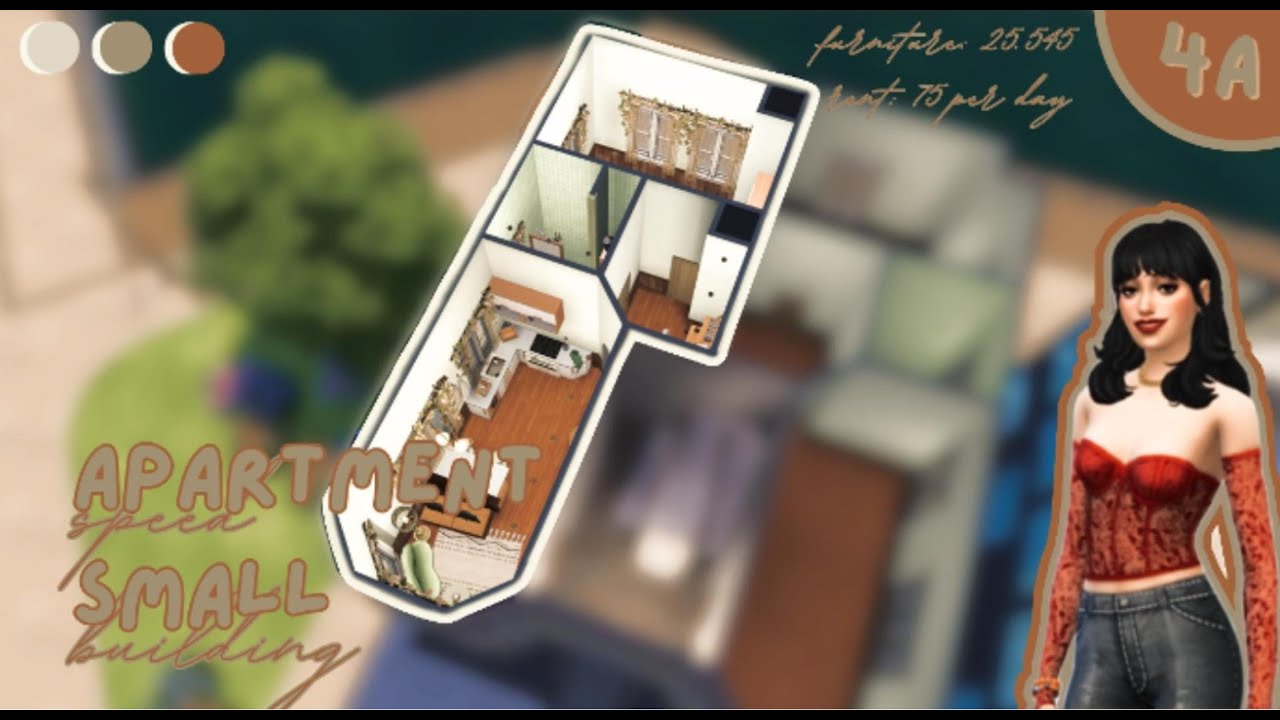 Small apartment 4A | the sims 4 | no cc