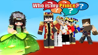 Who is my Prince? Please Help Tiffanie to find the Good Man #minecraft #animation