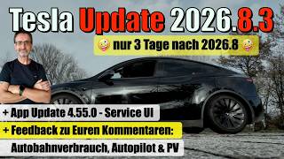TESLA Software Update 2026.8.3 🛜 App Update 4.55.0 🛜 Feedback on your comments! screenshot 3