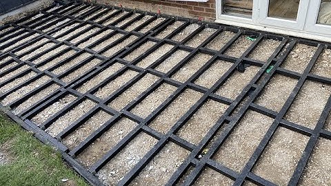 How To Lay Composite Decking Joists #TheHomeRenovationExperts #howto #Decking #Envirobuild