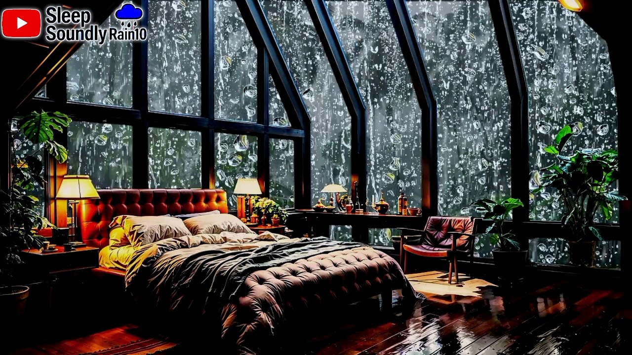 🌧️ Rain Sounds Near the Window | Deep Sleep & Deep Relaxation😴