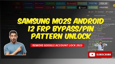 Samsung M02s Android 12 Frp Bypass/Pin pattern Unlock Remove Google Account Lock 2023