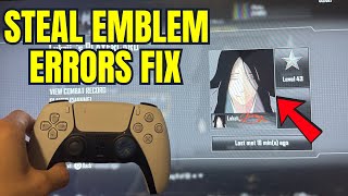 Black Ops 2: How to Fix Steal Emblem Glitch Errors Codes Tutorial! (Best Method) PS4 & PS5