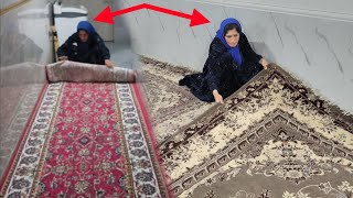 Jamila and Narges spread the carpets. Why didn't Farshad come to help Jamila?😥
