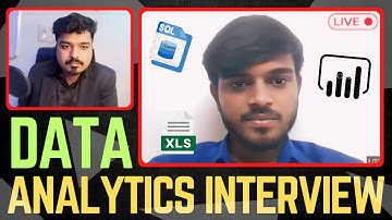 Best Data Analyst live Mock Interview | SQL | Data Analytics | Data Science - Must Watch 2024 !