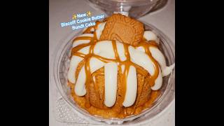 Trying Nothing Bundt Cakes New Biscoff Cookie Butter ✨️ #nothingbundtcakes