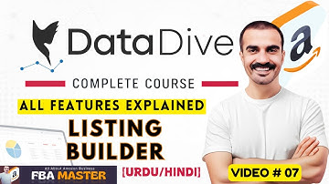 Data Dive Amazon Listing Builder | Data Dive Complete Course | FBA Master