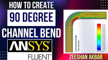 Simulation of flow in 90 Degree bend channel using ANSYS Fluent #ansys