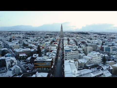 Christmas Eve in Reykjavik Iceland x Shot on DJI Mavic Pro