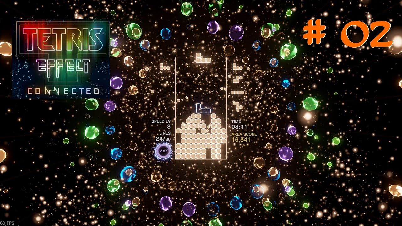 Tetris Effect Connected - Journey Mode - Area 2 - Jellyfish Chorus [Beginner, 4k 60 FPS]
