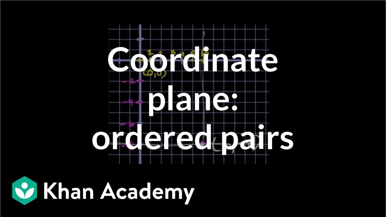 Plotting a point (ordered pair) (video)  Khan Academy