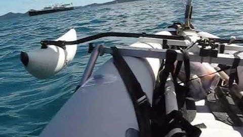 Pathfinder II Kayak with Sail Flies to Caribbean for Sea Trials