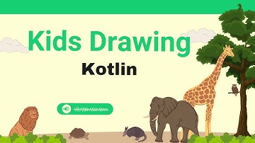 Kids Drawing App using Canvas Android Studio Kotlin Tutorial