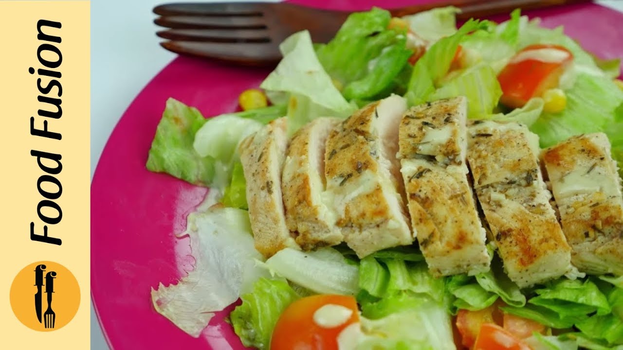 Easy Grilled Chicken Salad Recipe By Food Fusion