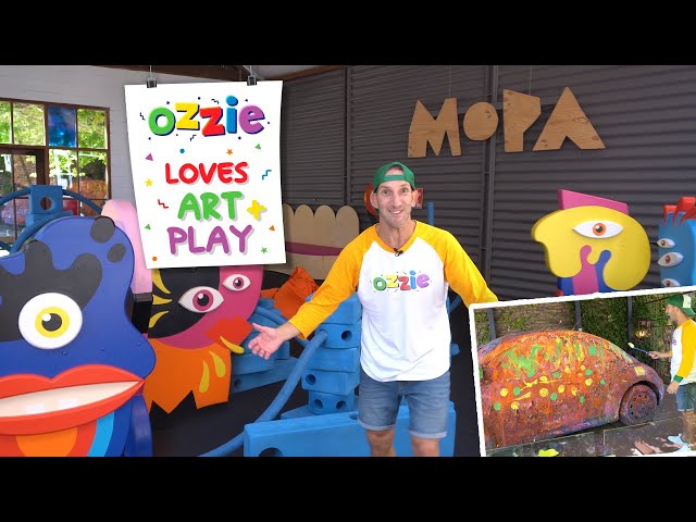 Art u0026 Play Museum For Kids | Play, Create u0026 Learn With Ozzie At MoPA | Educational Video For Kids class=