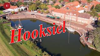 Hooksiel North Sea Beach, Old Harbor, Viking Ship. 4K DJI AIR 2S Footage, Drone, Germany GoPro 10