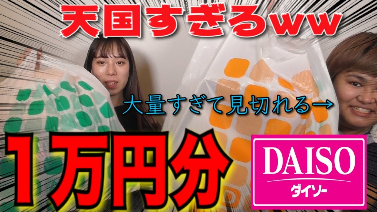 100円ショップ】ダイソーで1万円分を爆買いしたらすごいことになったww