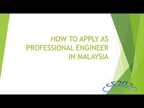 How To Apply As PE (Professional Engineer) in Malaysia