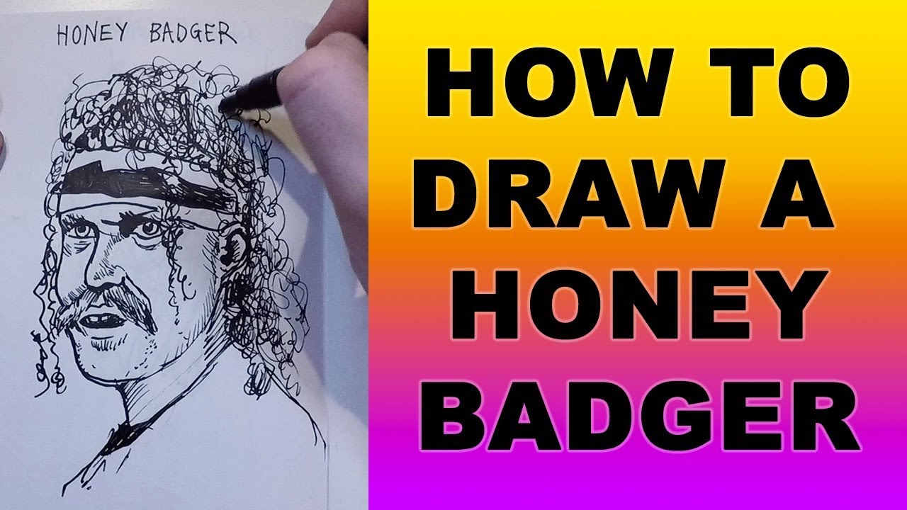 How to Draw a Honey Badger