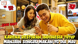 MANJAIN SONGUL makan makanan yang dia suka. tiba2 ada yang kenal sama kita