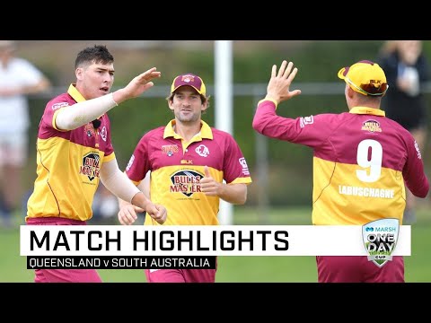 highlights:-queensland-v-south-australia,-marsh-one-day-cup-2019