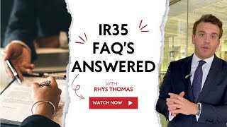 Answering FAQ's: IR35 off-payroll working rules