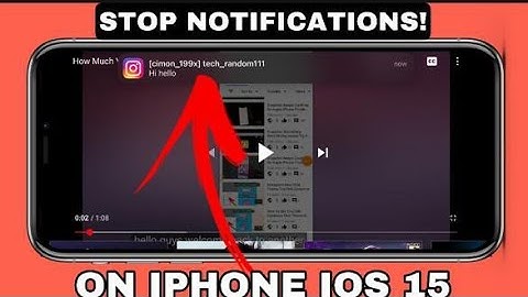 How to turn off notification while watching videos on iPhone iOS 15 problem solved