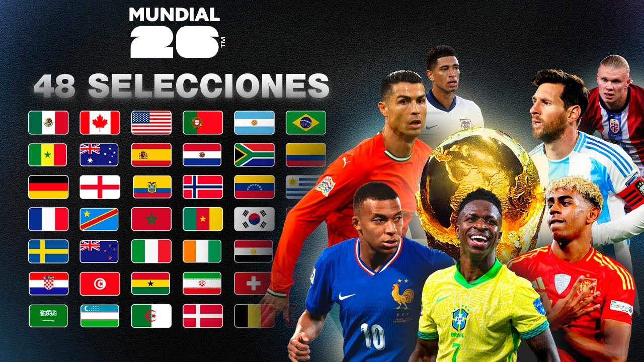 Los 48 CLASIFICADOS al MUNDIAL 2026🏆 ¿Quiénes ya están y quiénes faltan?