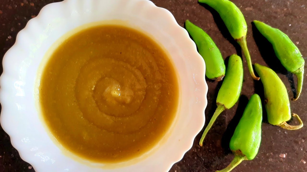 HOT SAUCE GREEN CHILLY EASY AND QUICK TIP TRY IT YouTube