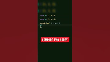 Javascript Interview Questions | array compare #interview #shorts
