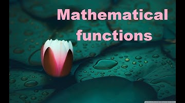 8. Built in Mathematical Function in Python