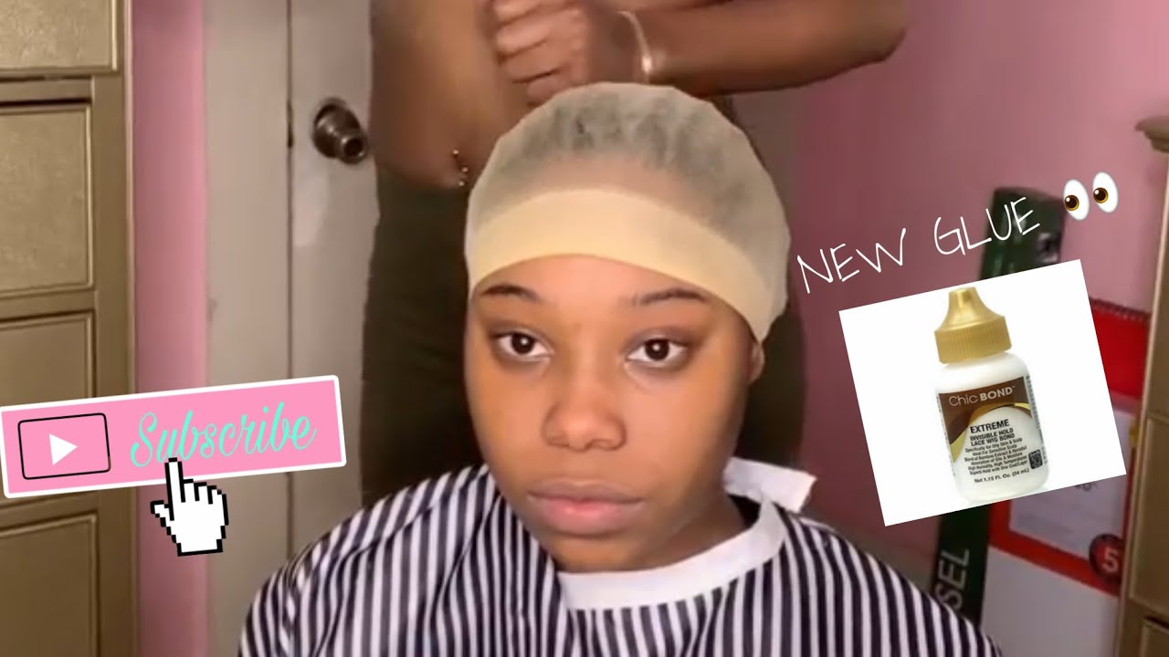 New Chic Bond Glue 👀|| Two Braids On Lace Closure Deepwave Hair