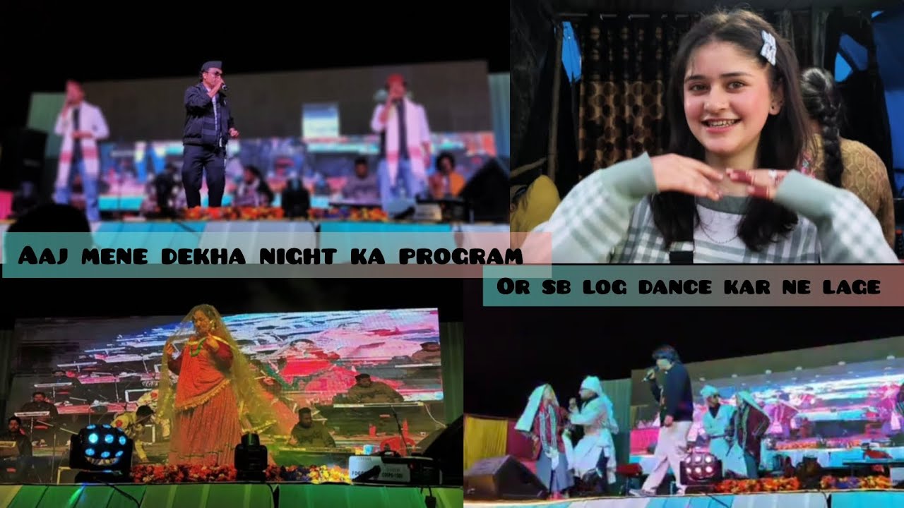  आज में गई night का प्रोग्राम को देख ने और वहां  कौन कौन आए बड़े बड़े सुपरस्टार, सिंगर, डांसर, ❤️😍
