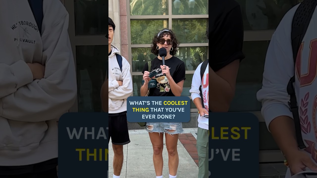 What's the coolest thing you've ever done? #streetinterview