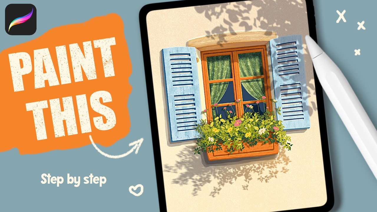 Procreate Preview Window How to Draw a Cozy Floral Window in Procreate (Step-by-Step) - YouTube