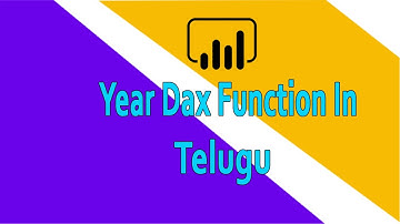 year dax function in telugu || dax functions in telugu || laxmi skills dax functions