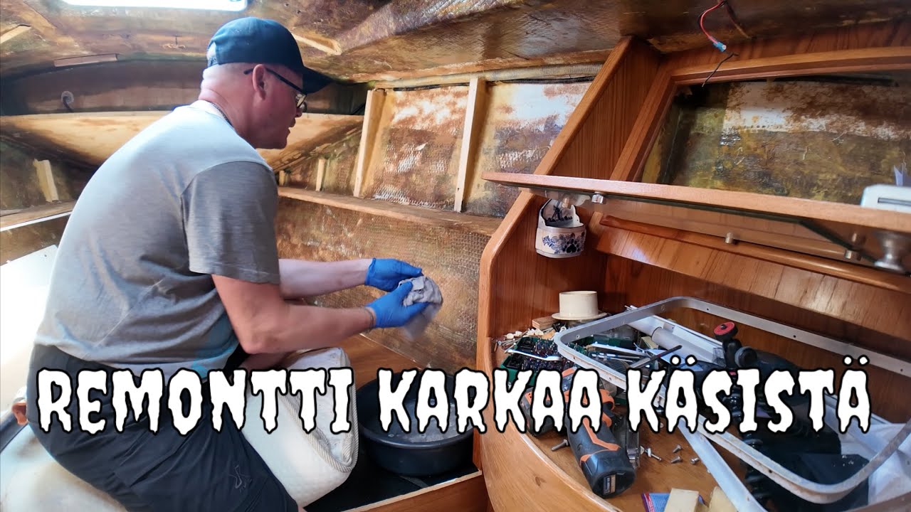 Veneen sisustus projekti! Remontti meinaa karata käsistä!