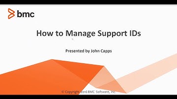 BMC Premier Support - How To Manage Support IDs